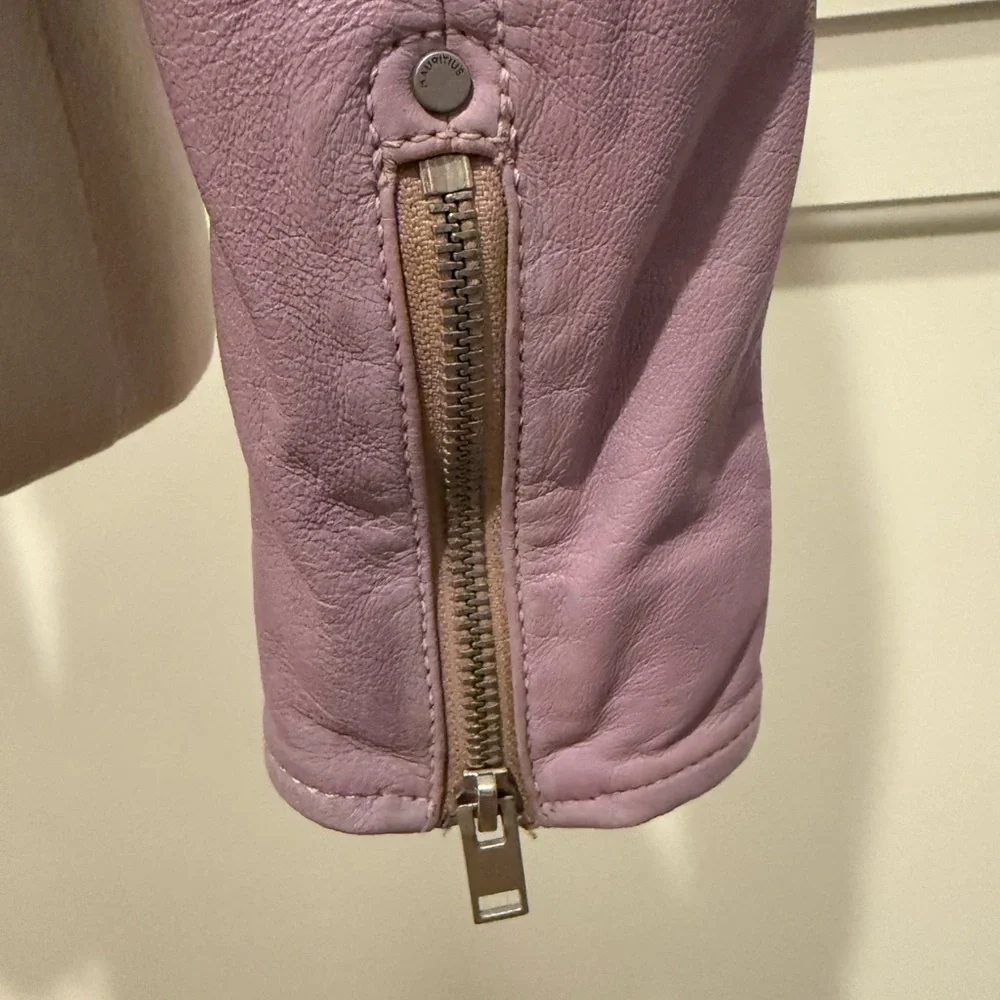 MAURITIUS SzS NWT Lavender/Purple Biker/Moto Jacket - Picture 5 of 6